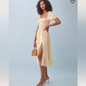 Reformation Meadow Dress Size M Color Blanche NWT